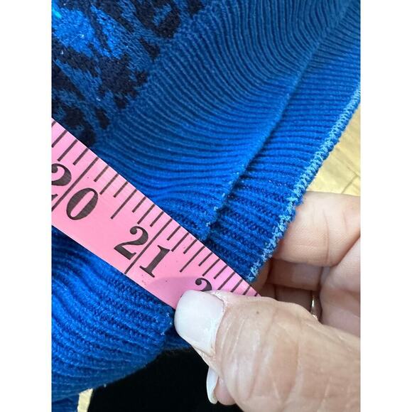 Vintage McGregor Blue Black Long Sleeves Crew Neck Sweater Size Large - Picture 4 of 6